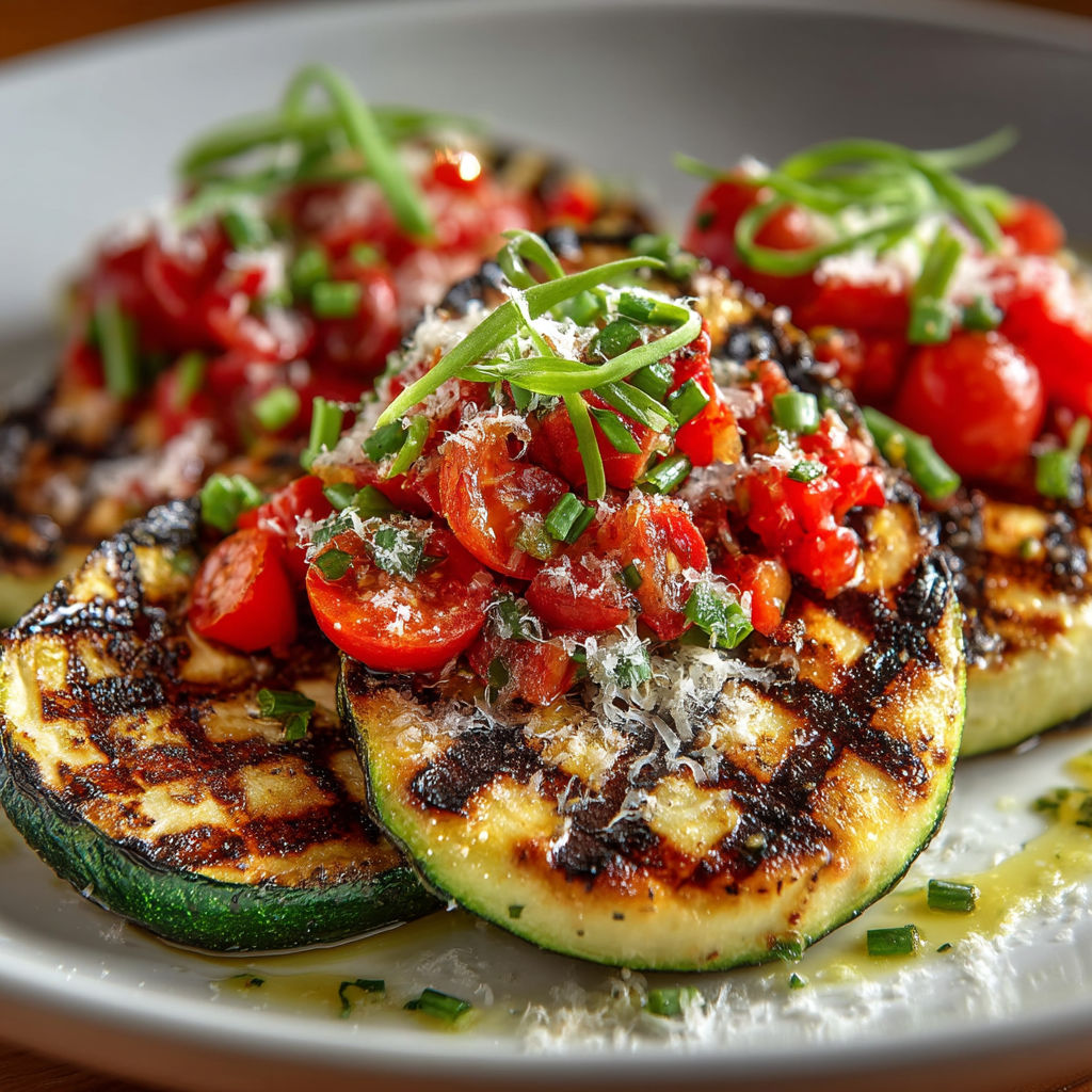 A plate of food with tomatoes and basil.