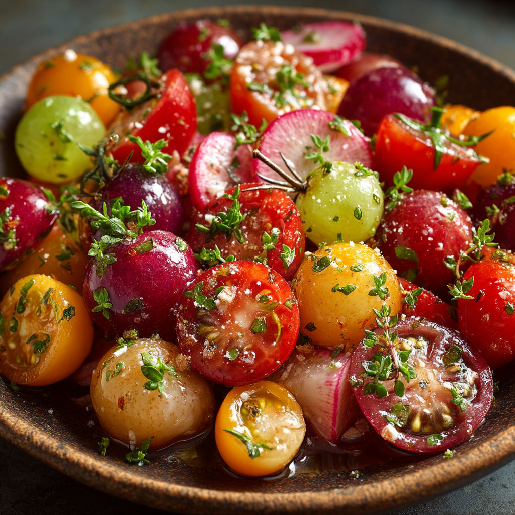 A bowl of fruit and vegetables.