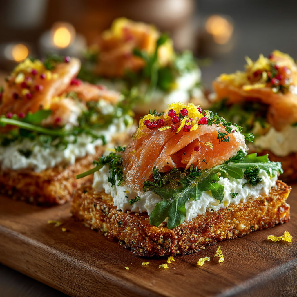 A plate of food with a slice of fish on top.