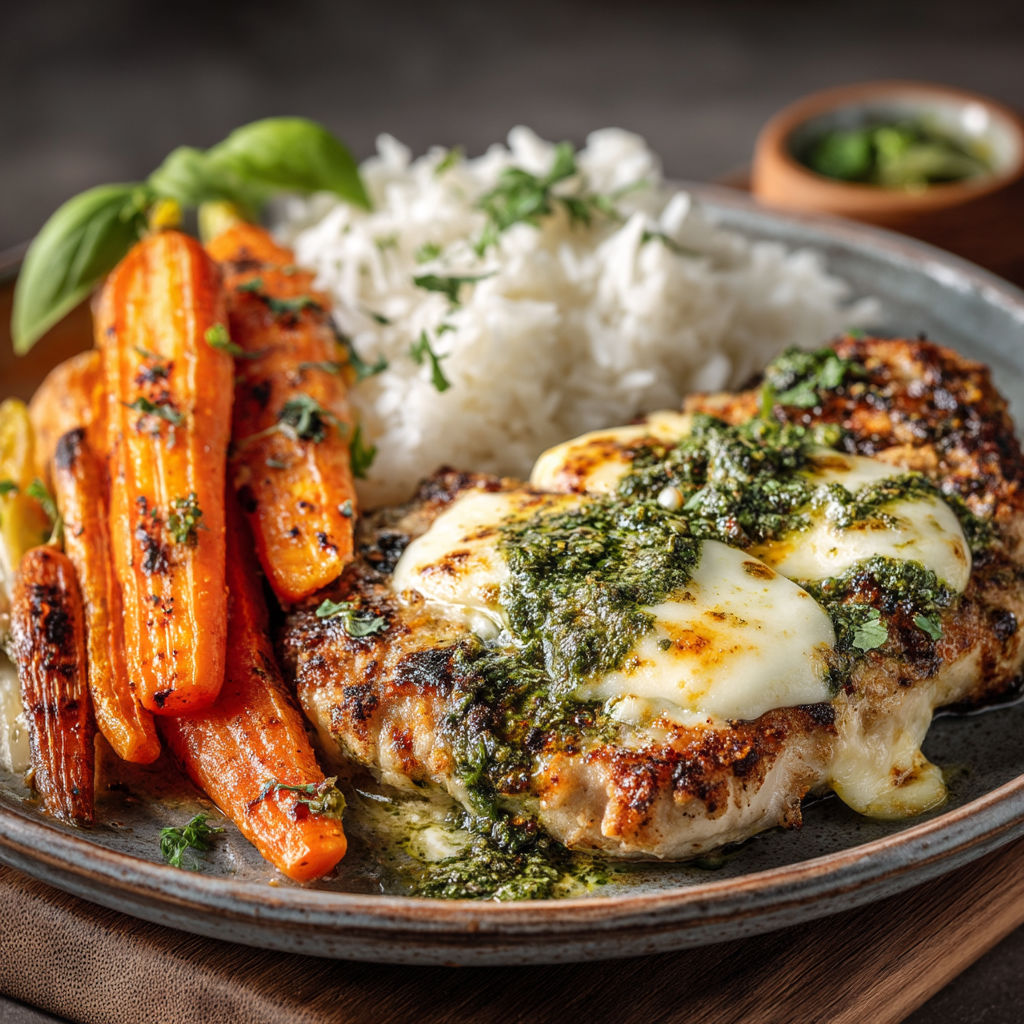 A plate of food with meat, rice, and carrots.