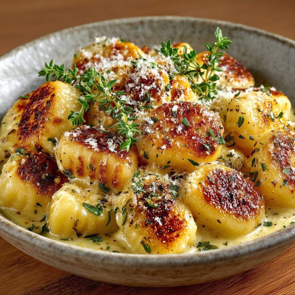 A bowl of food with a green herb on top.