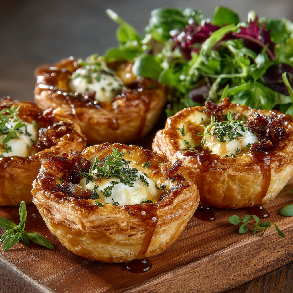 A plate of food with a salad and a pastry.