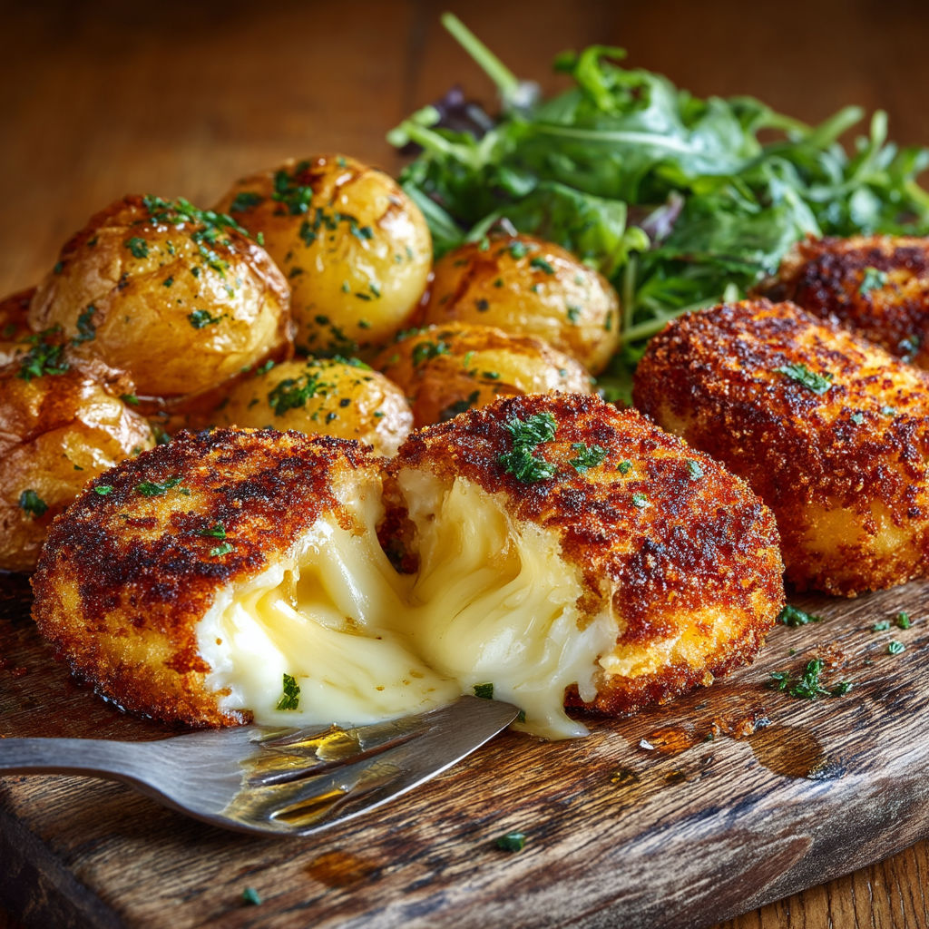 A plate of food with a fork and knife.
