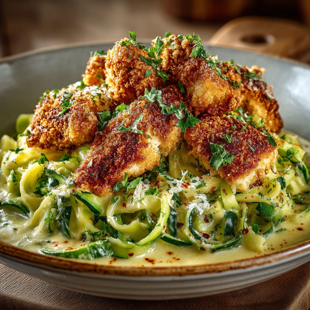 A bowl of food with chicken and vegetables.