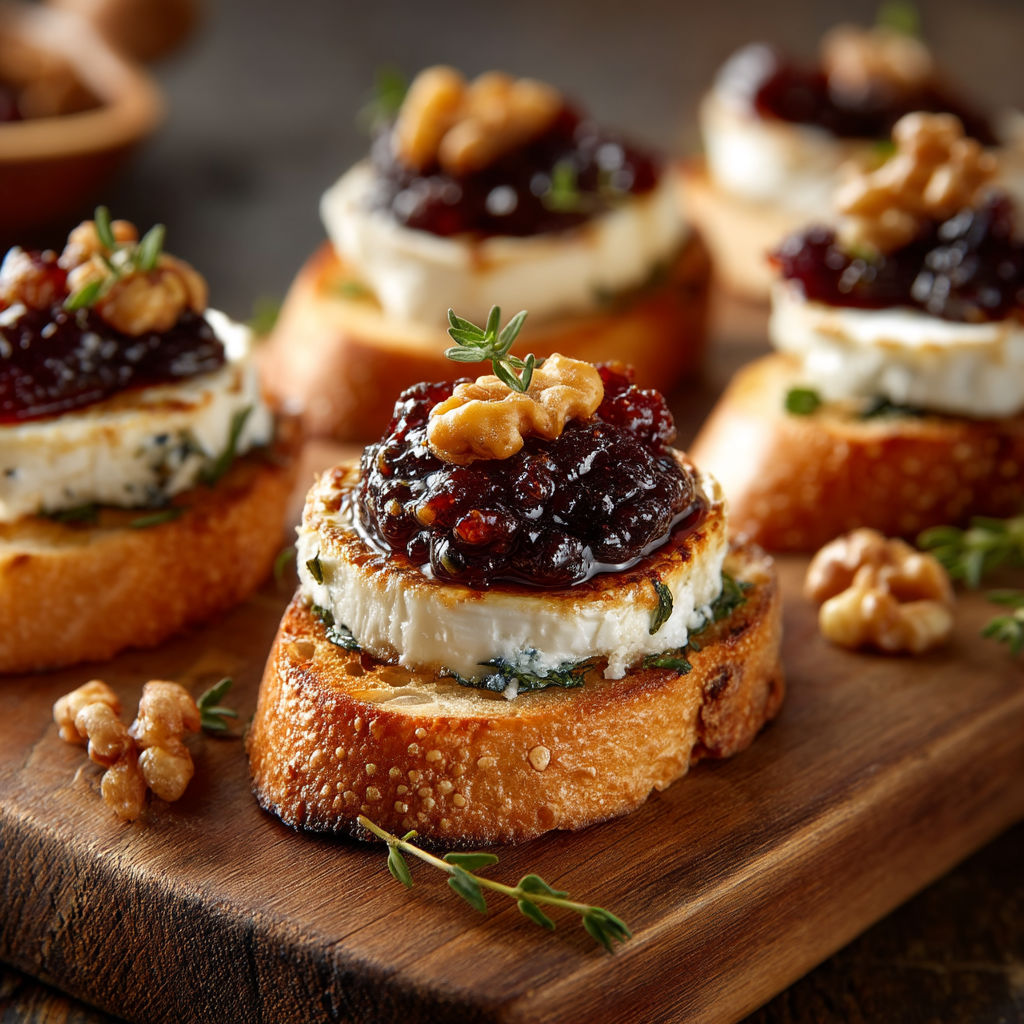 A plate of food with a nut on top.