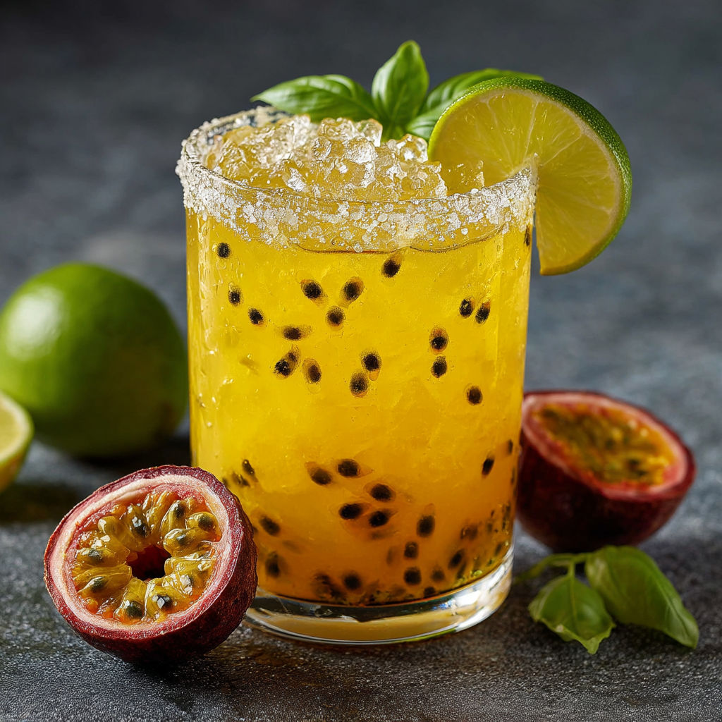 A glass of orange juice with a slice of lime and a sprig of mint.