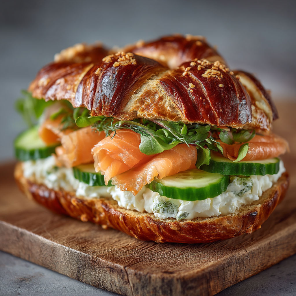 A sandwich with a variety of toppings.