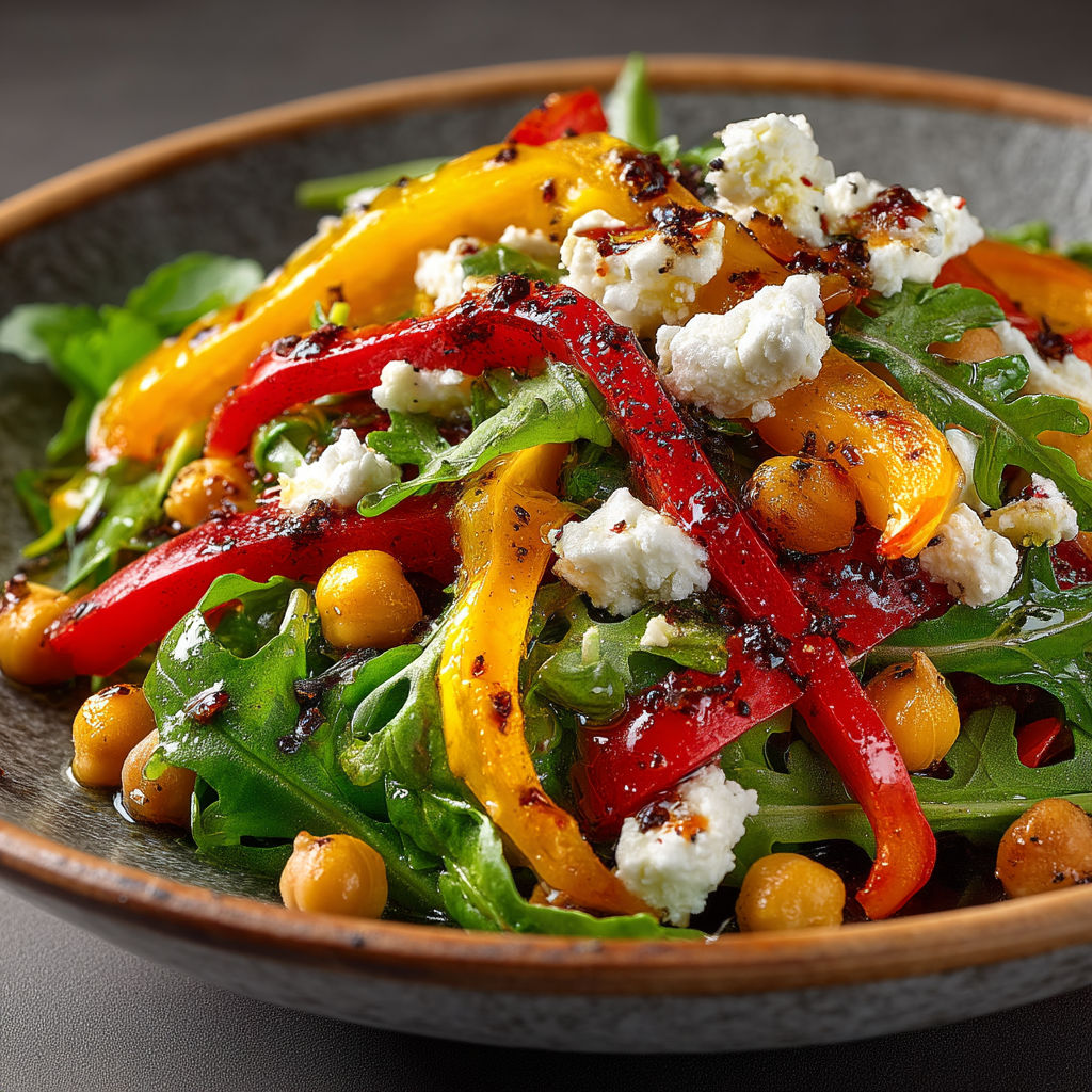 A bowl of food with a variety of vegetables.