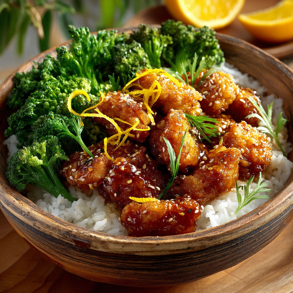 A bowl of food with broccoli and orange slices.