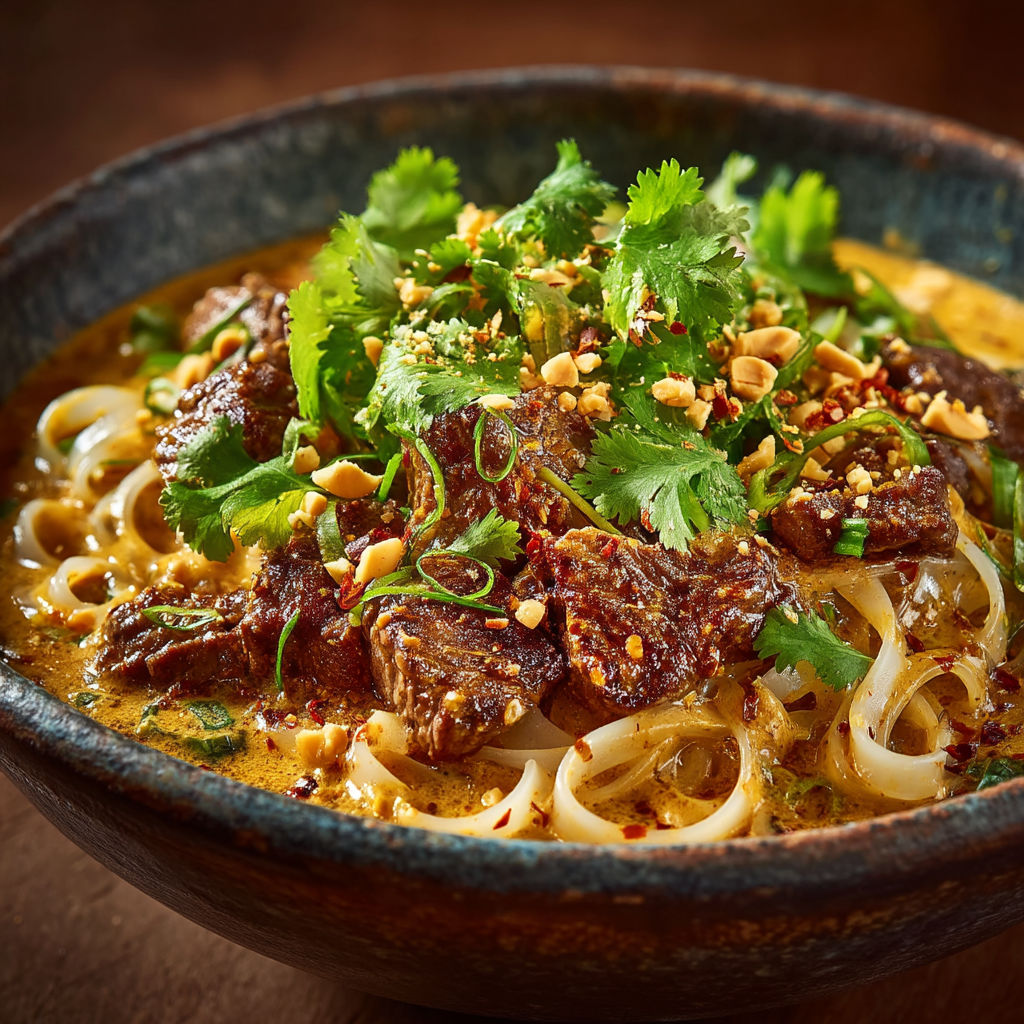 A bowl of soup with noodles and vegetables.