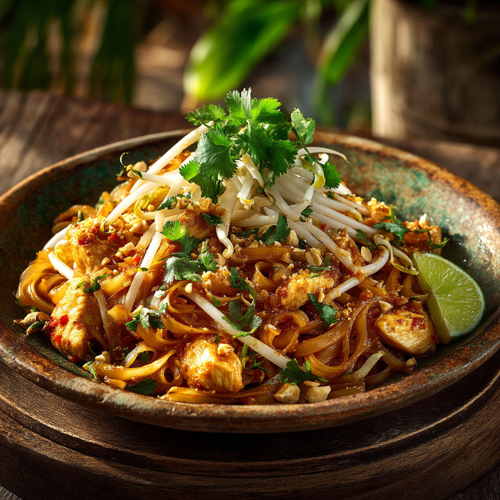 A bowl of noodles with vegetables and meat.