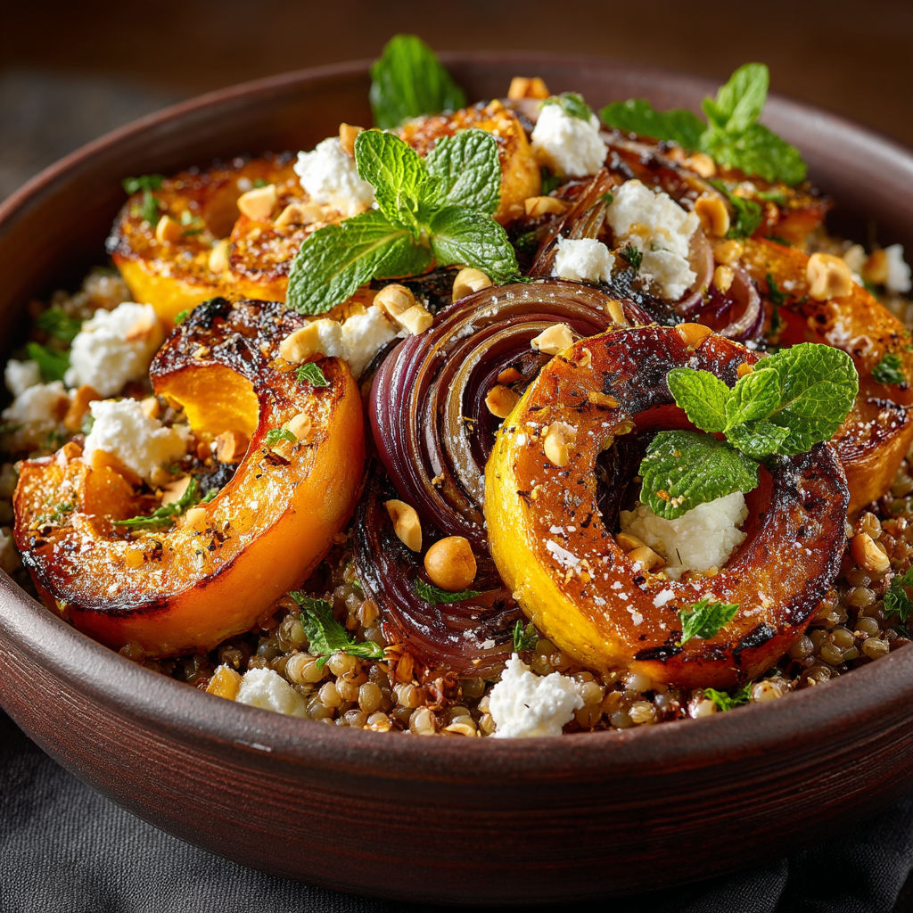 A bowl of food with fruits and vegetables.
