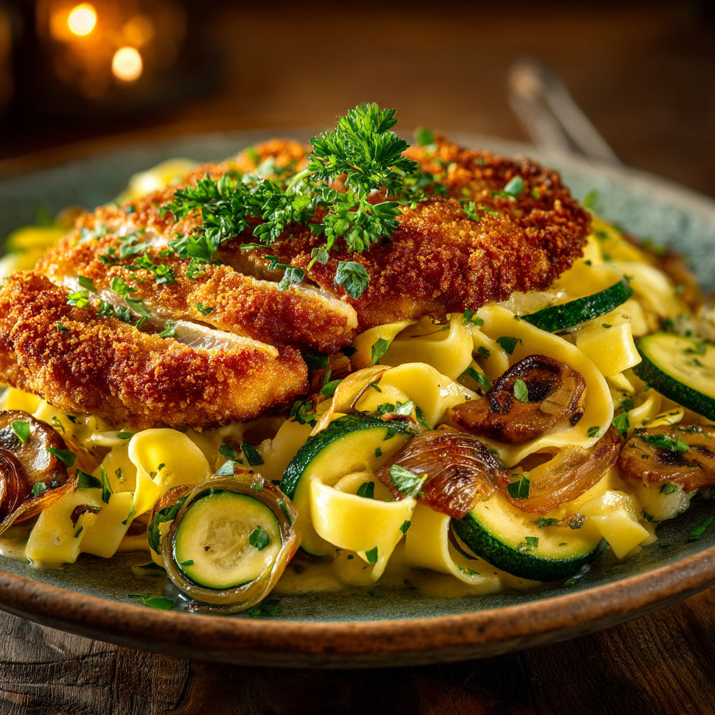 A plate of food with chicken and vegetables.