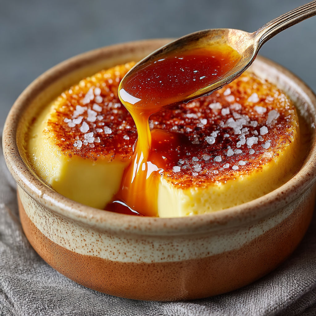 A bowl of food with a spoon in it.