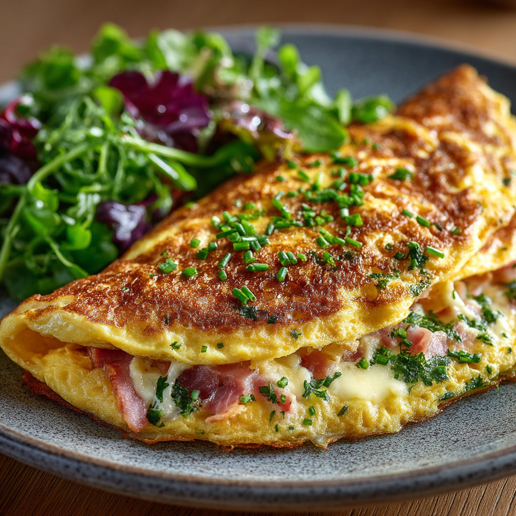 A plate of food with a fried egg and greens.