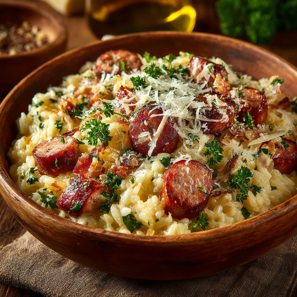 A bowl of pasta with meat and cheese.