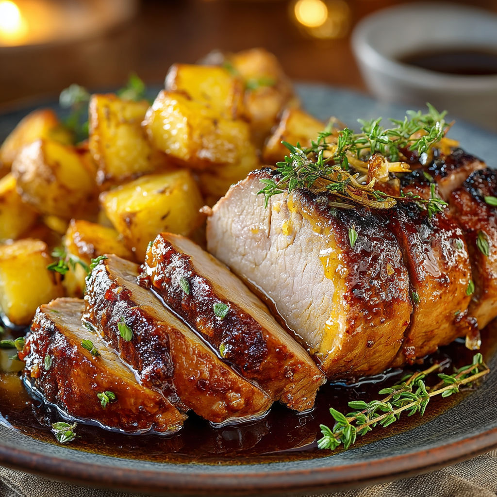 A plate of meat with moutarde and miel.