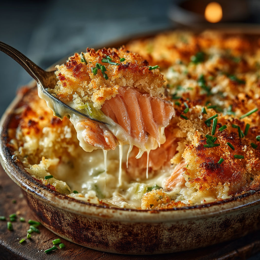A bowl of food with a spoon in it.