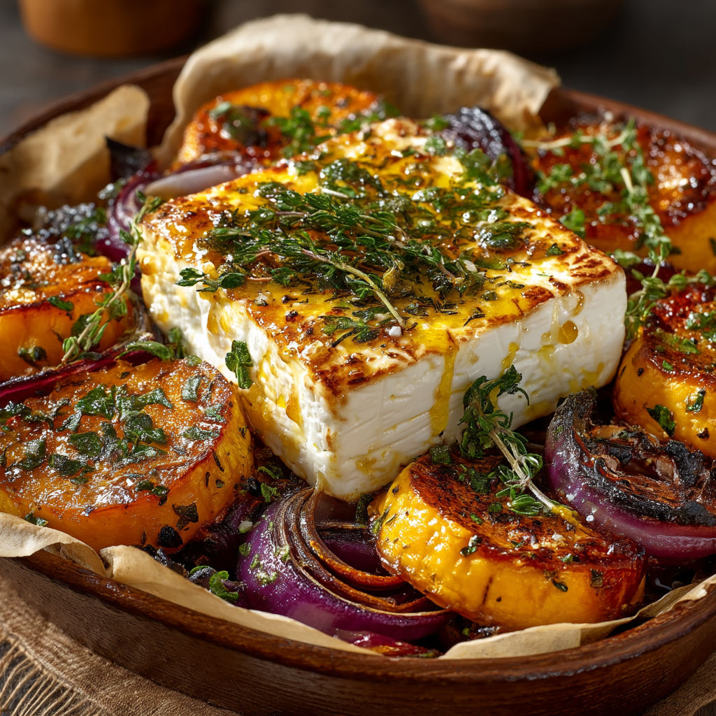 A wooden bowl filled with food.