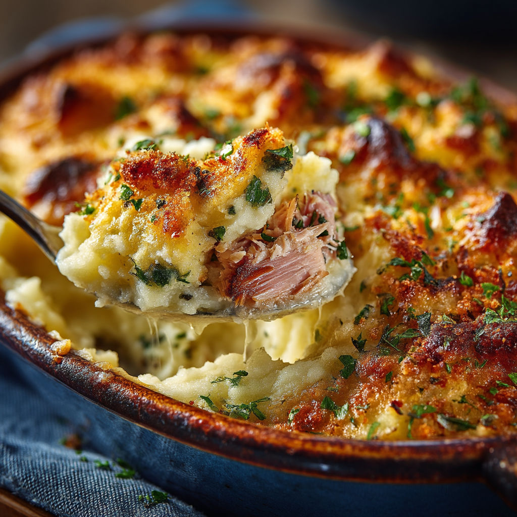 A bowl of brandade de thon.