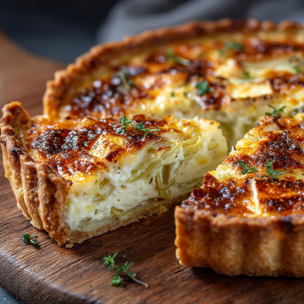 A slice of pie with a burnt crust.