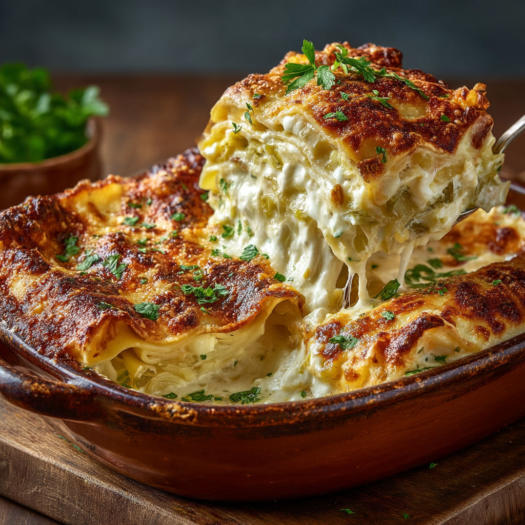 A close up of a baked dish with a fork in it.