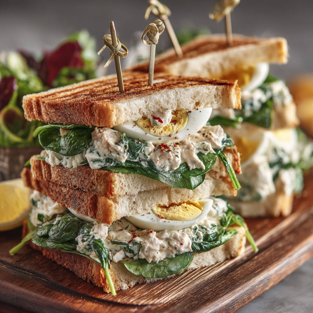 Une sandwich de poulet et de légumes.