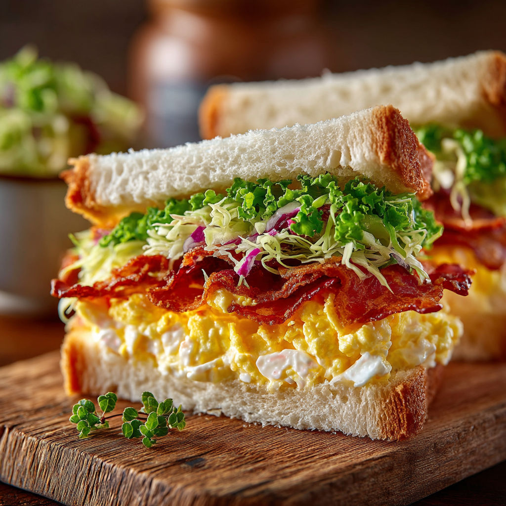 Une sandwicherie avec des sandwichs faits à la maison.