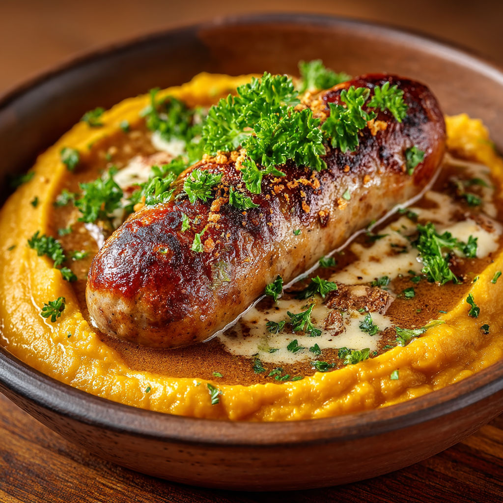 Une saumon fumé est servi sur une purée de pommes de terre.