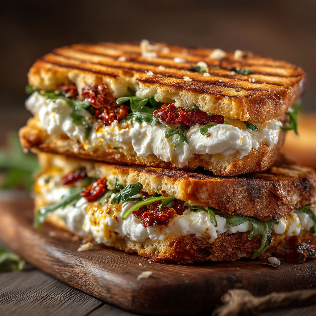 Une sandwicherie avec des sandwichs de laitage et des légumes.