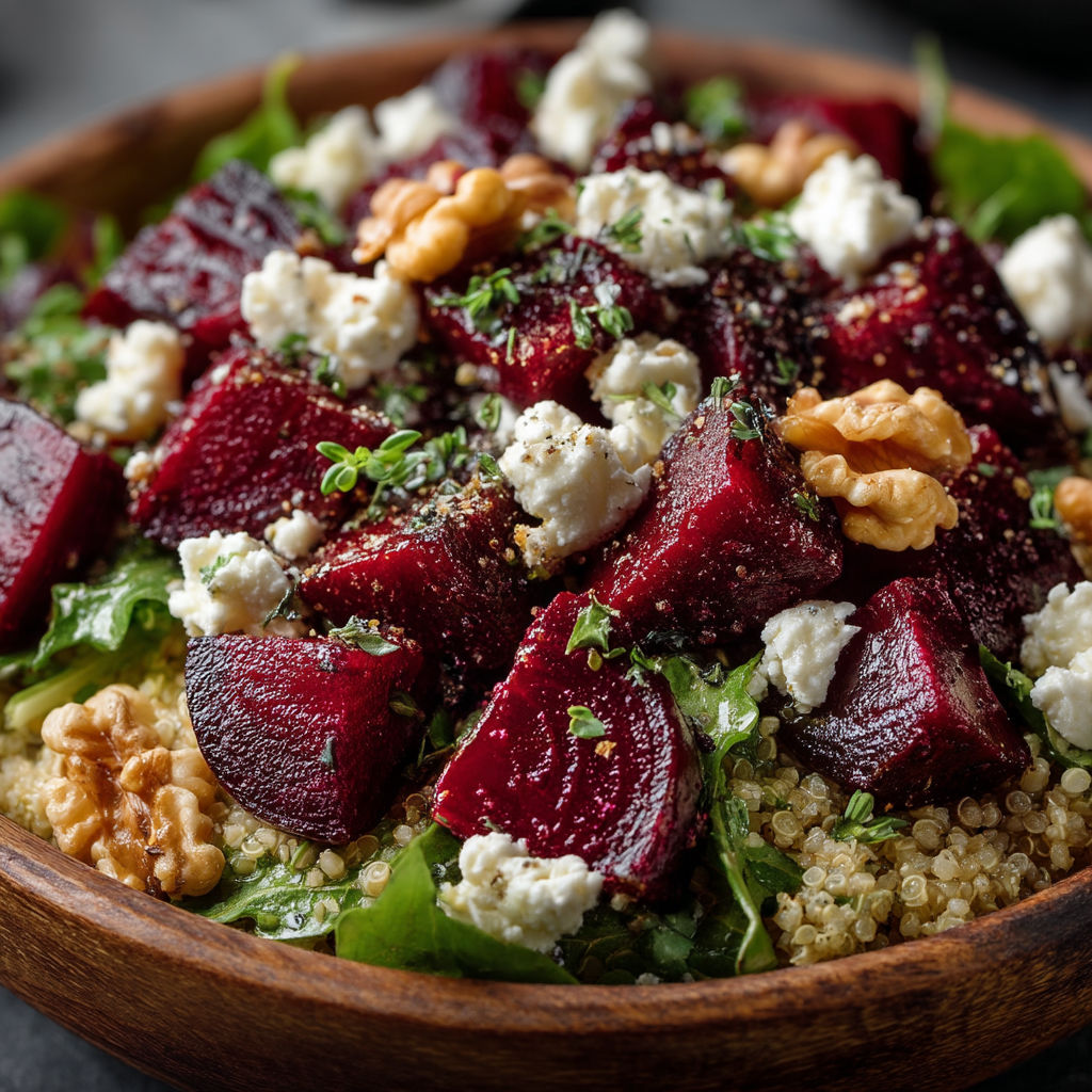 A bowl of food with a nut on top.