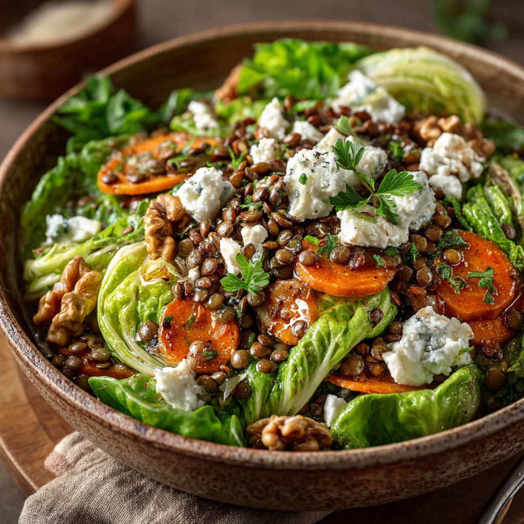 A bowl of salad with lettuce, carrots, and feta cheese.