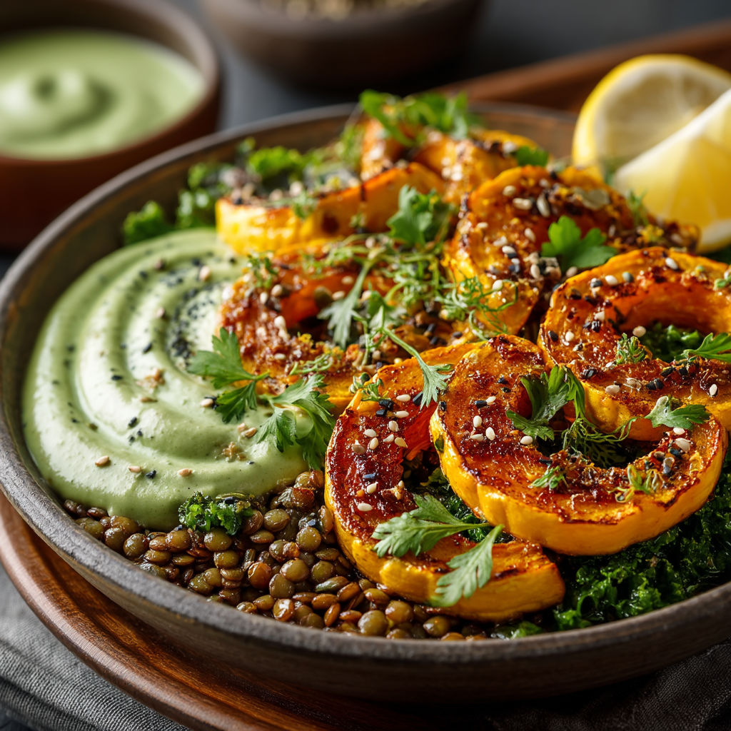 A plate of food with a variety of ingredients.