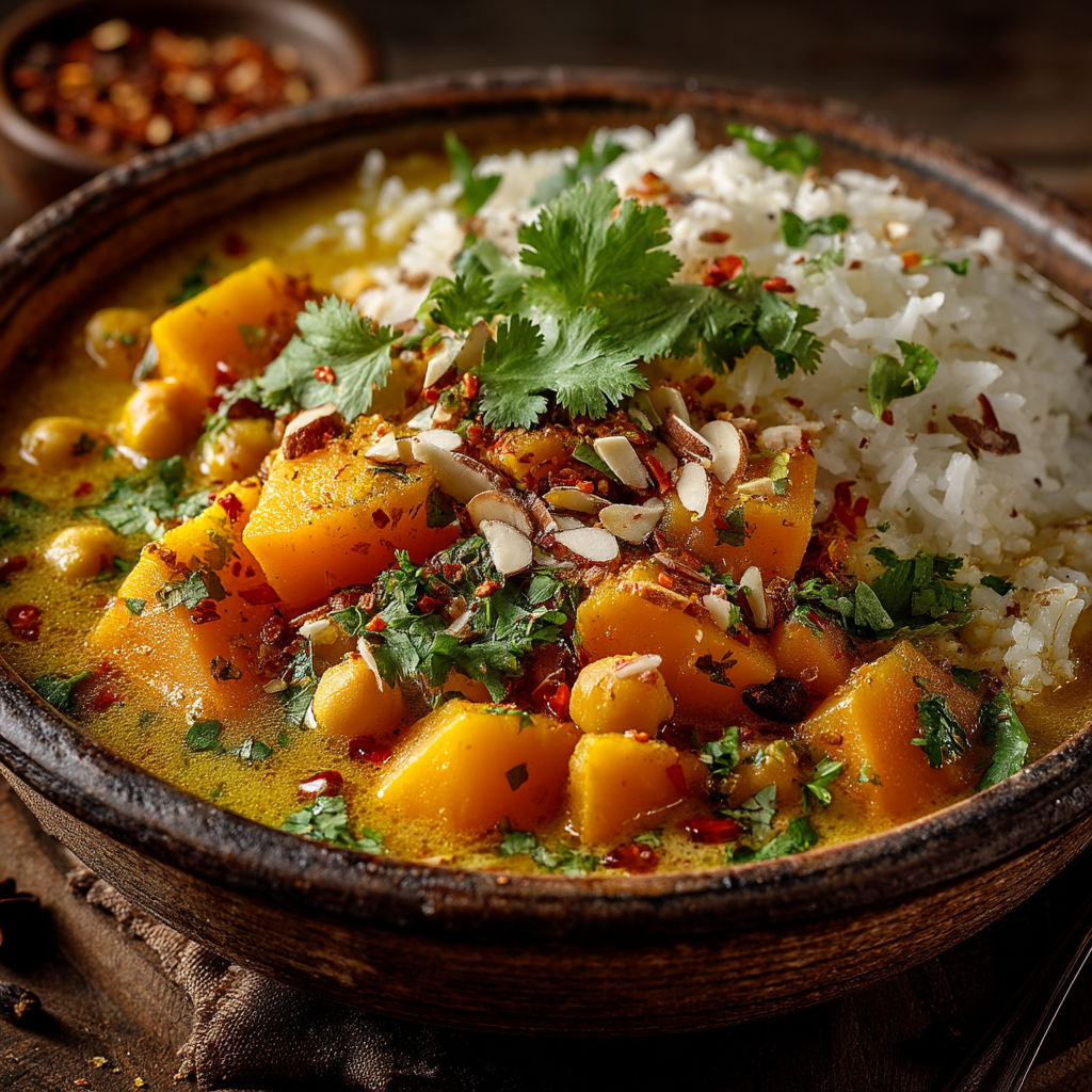 A bowl of soup with rice and vegetables.