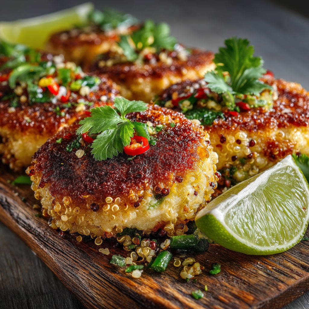 A plate of food with limes and spices.