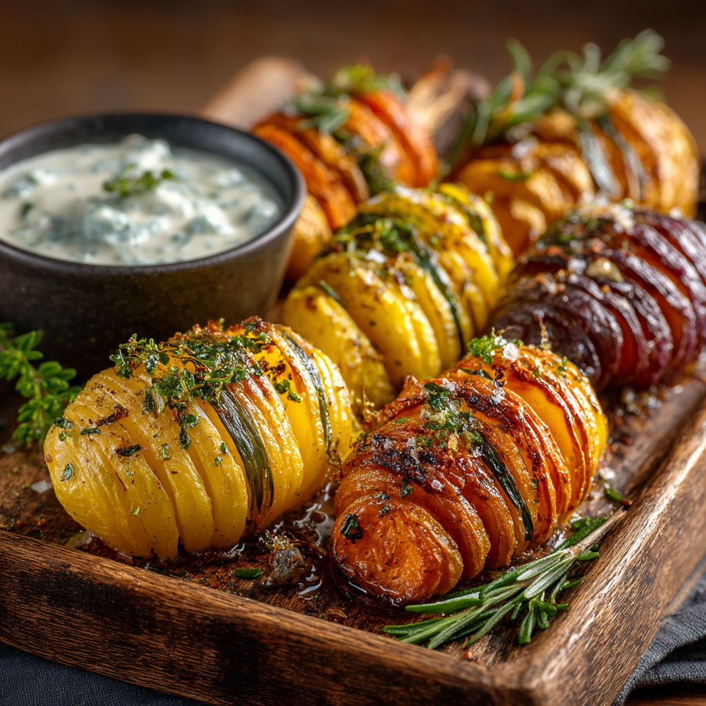 A wooden tray with a bowl of dip and a variety of vegetables.