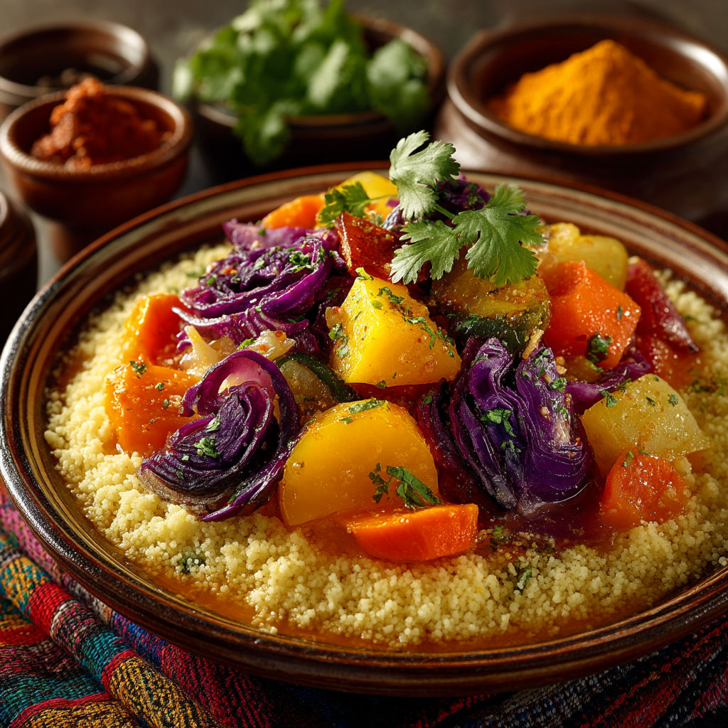 A bowl of food with a spoon in it.