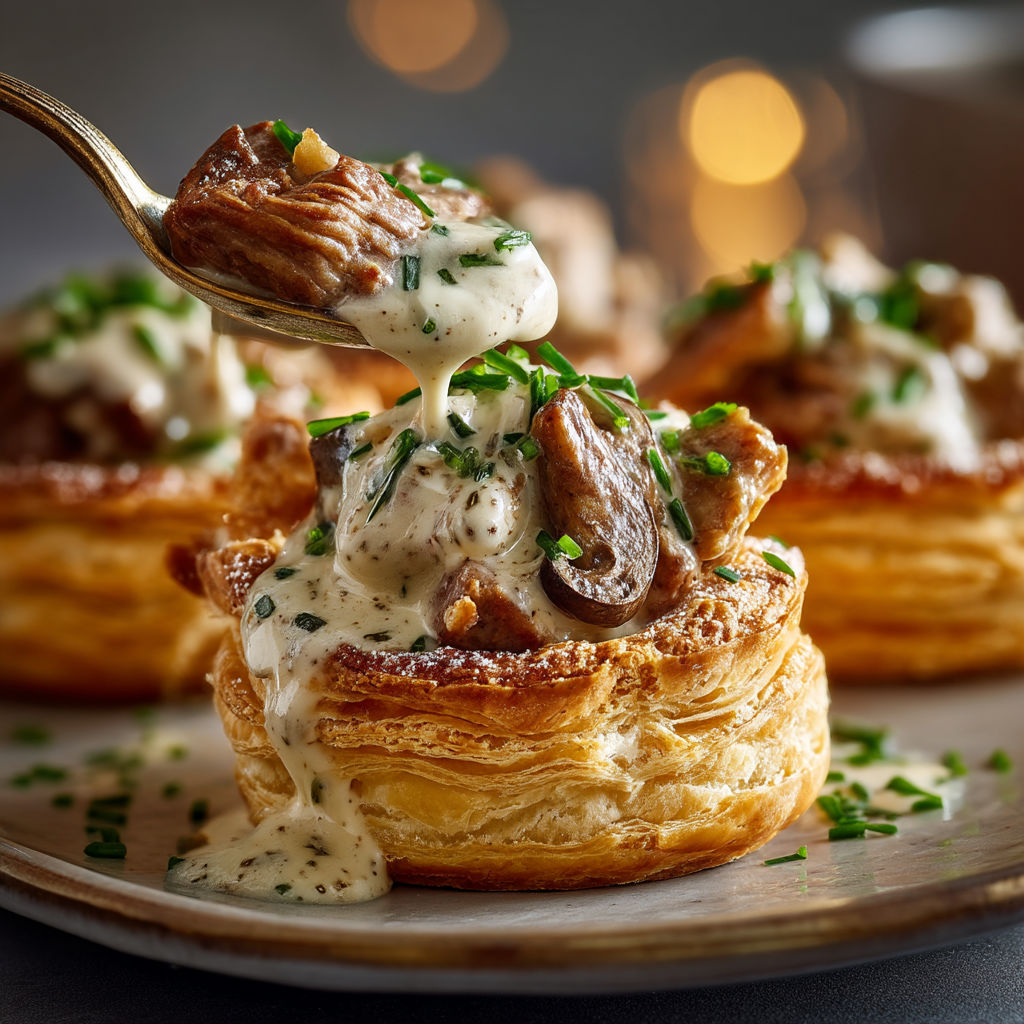 A plate of food with a spoon in it.