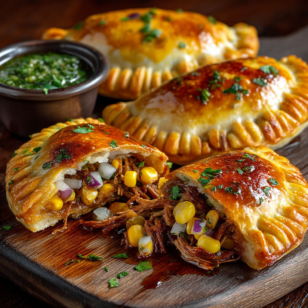 Empanadas au confit de canard.