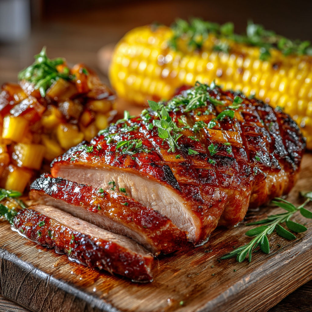 Ma recette de magret grillé et épis de maïs.