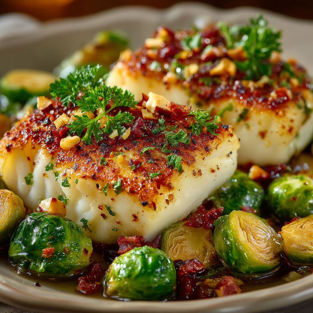 Un plat de poisson et de légumes verts.