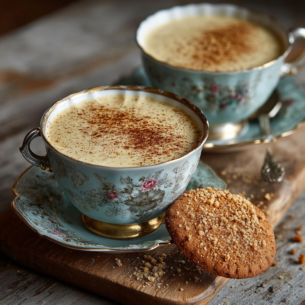 Une tasse de café et un biscuit.