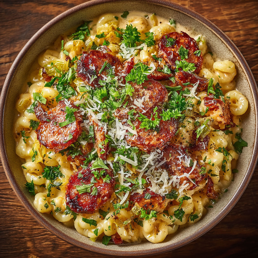 Ma recette du coquillotto chorizo & poireaux.