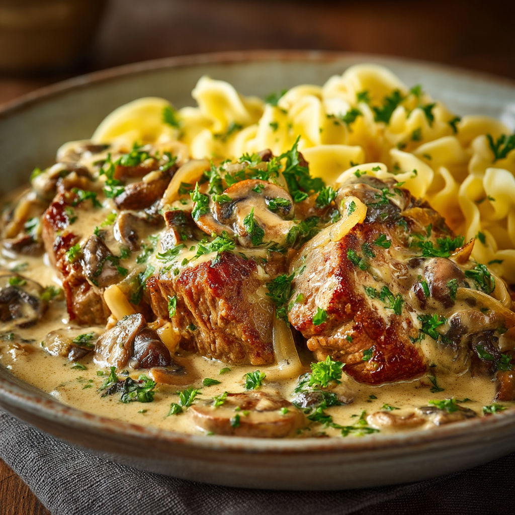 Ma recette d'escalope de veau à la crème.