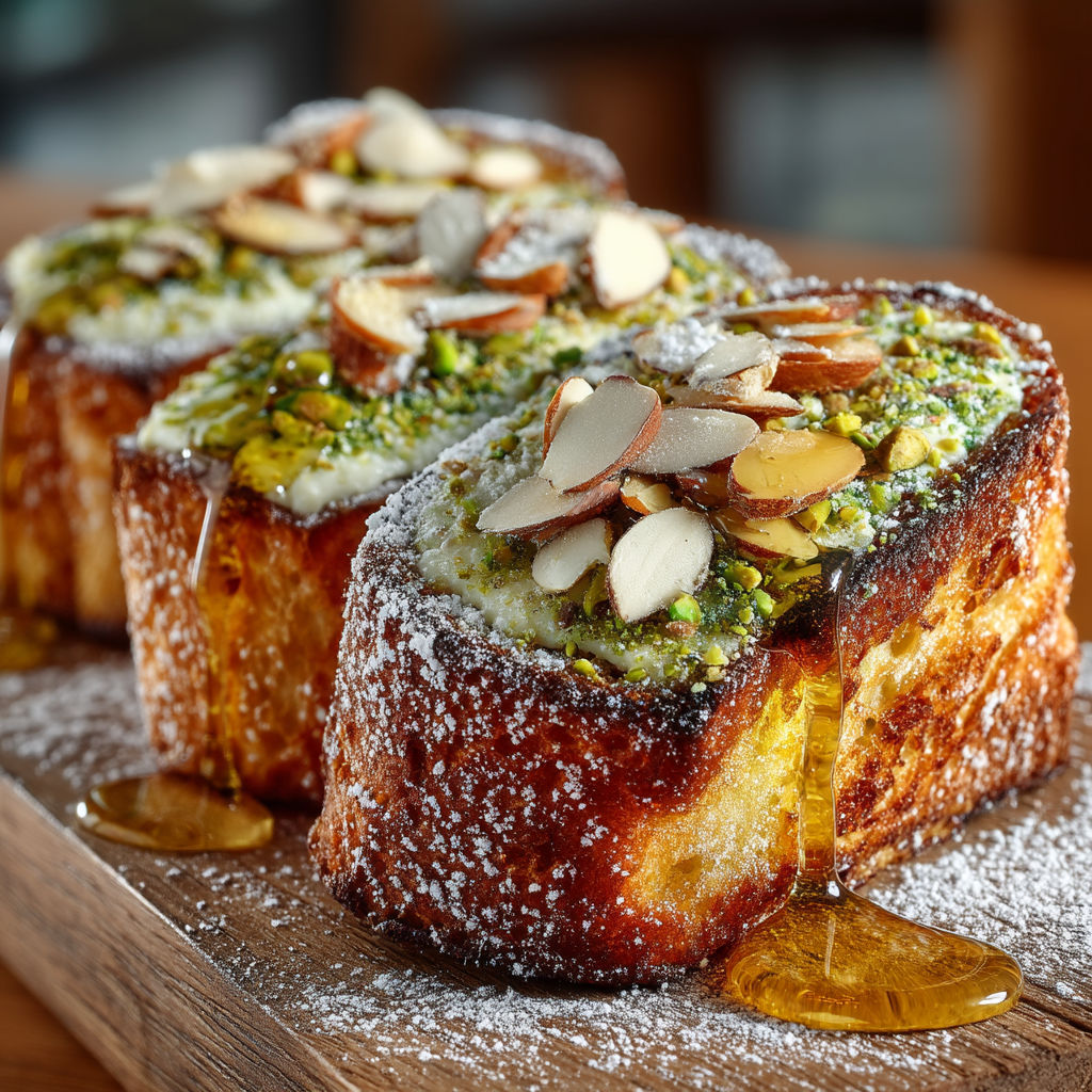 Une tarte aux amandes sur une table.