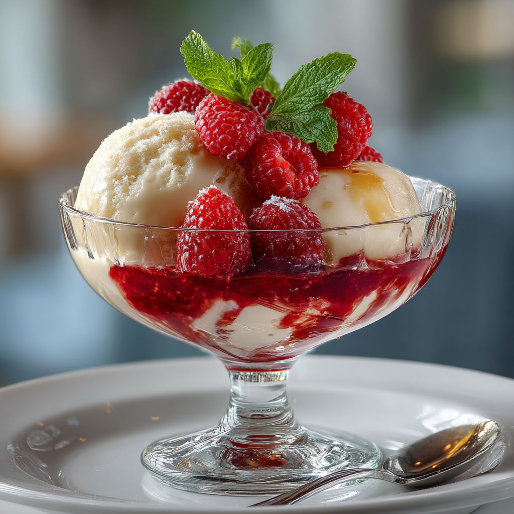 Un dessert avec des fraises et du yaourt dans un bol.