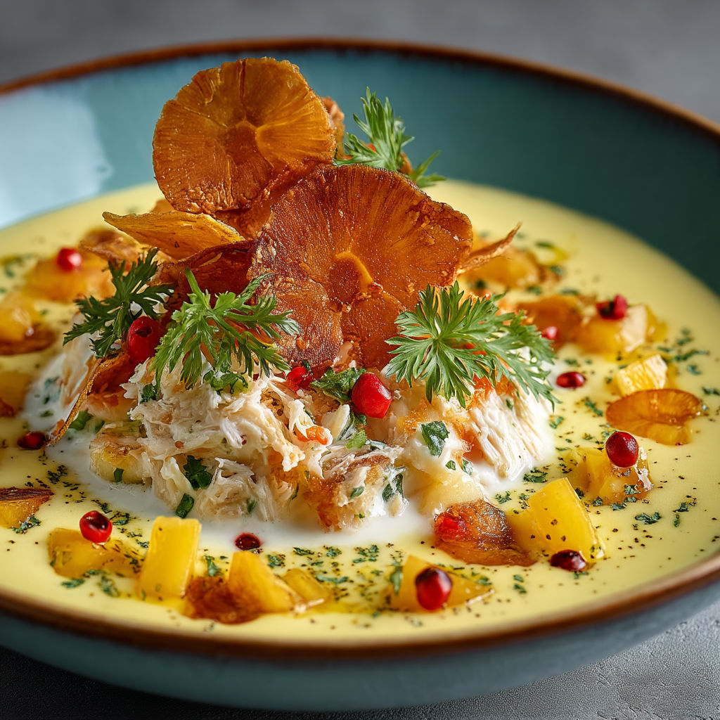 Une recette de chiquetaille de morue et crémeux banane du chef Rémi Braflan.