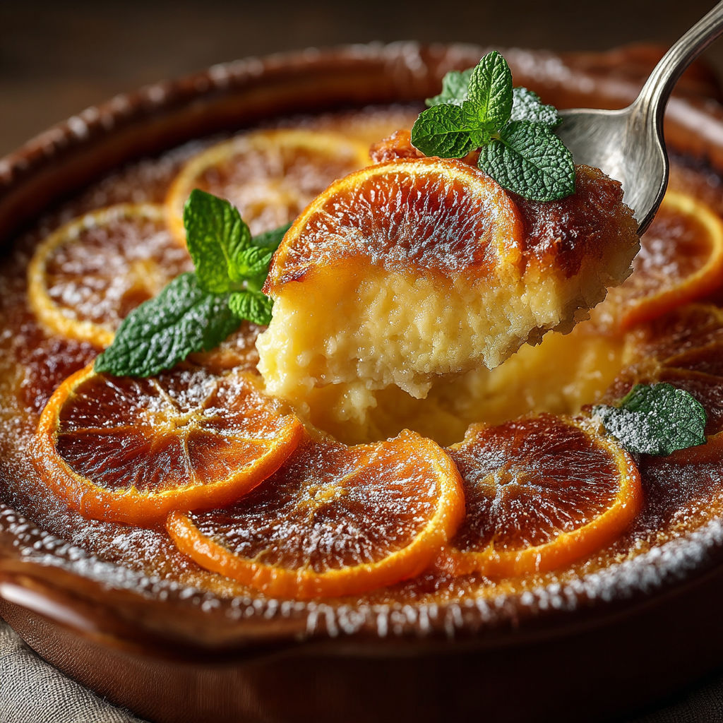 Une tarte aux citrons est servie avec une fourchette.