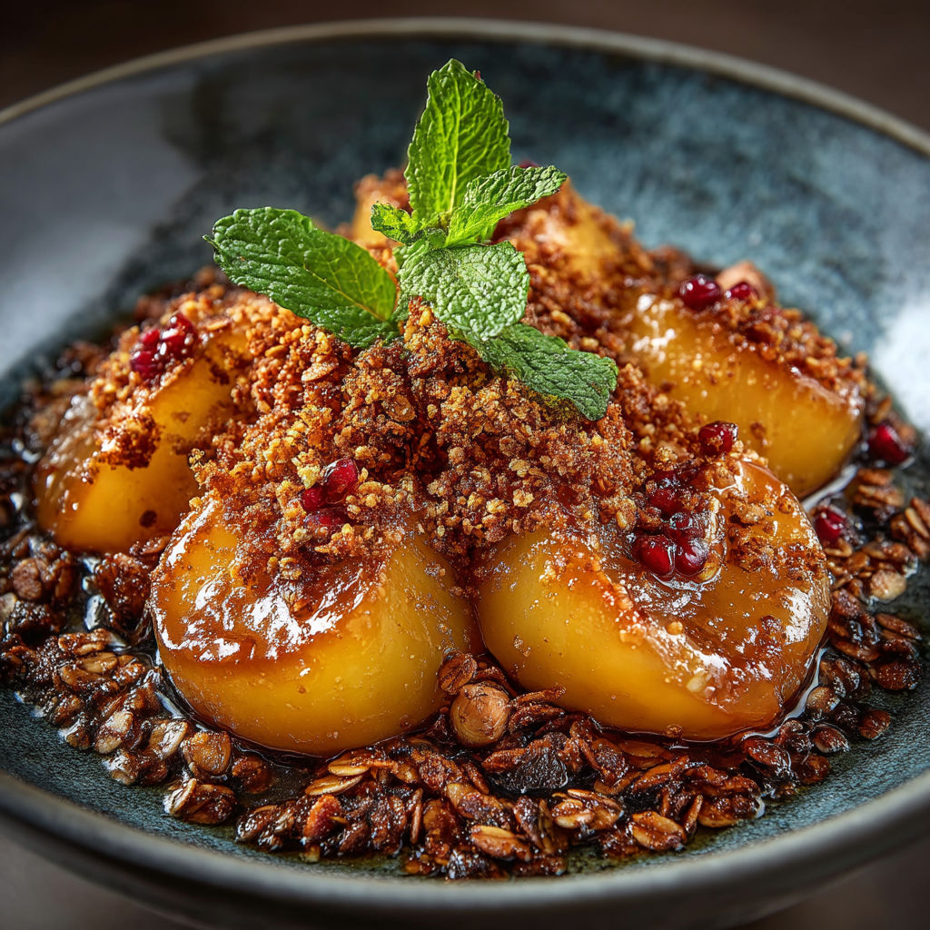 Une assiette de fruits et de graines.