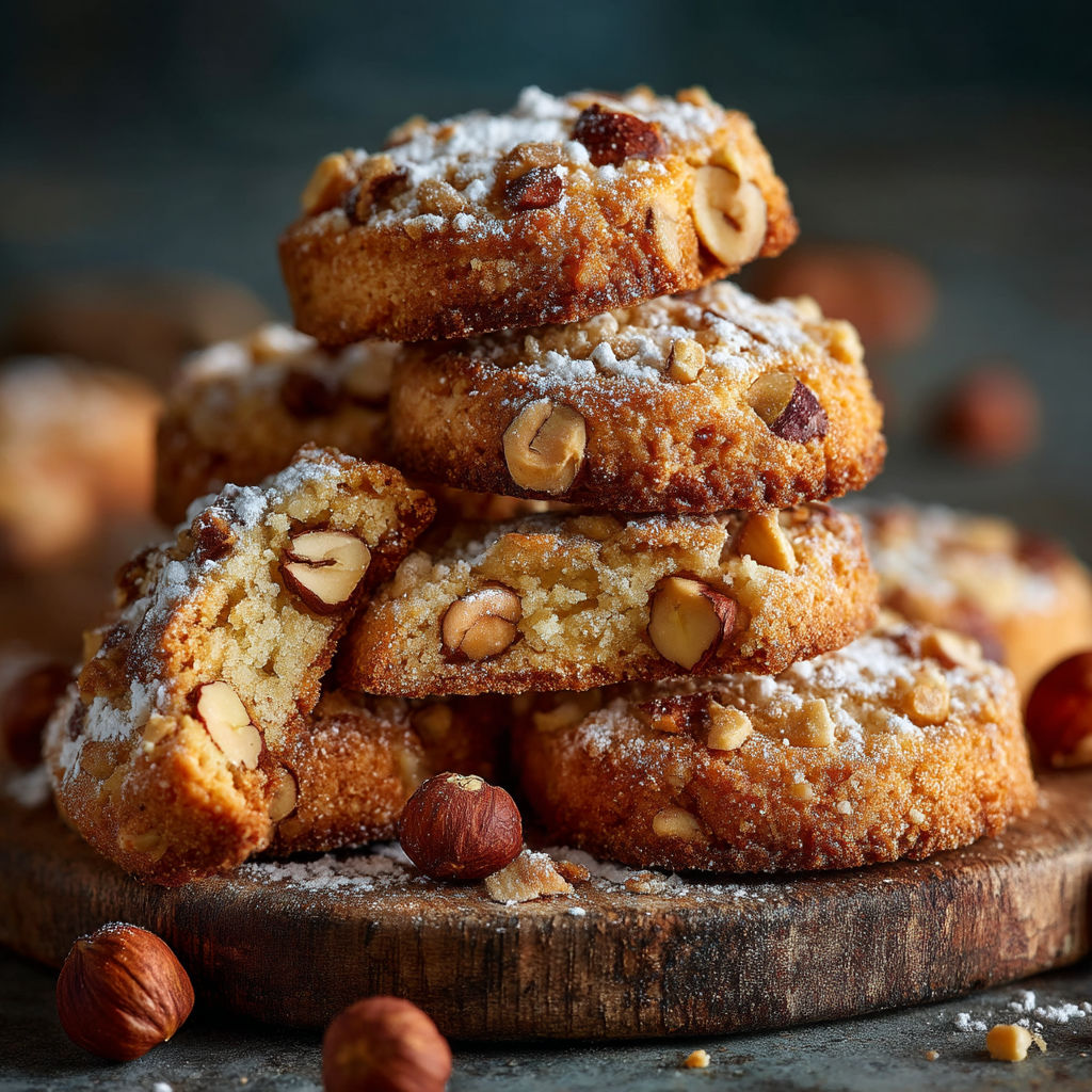 Ma recette de croquants aux noisettes.
